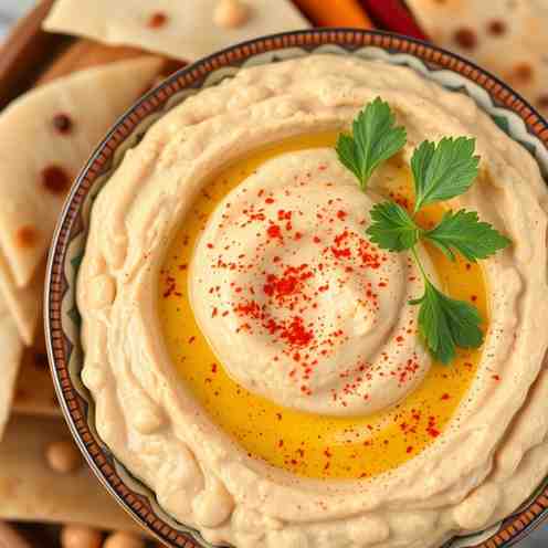 Classic Hummus Recipe - Creamy & Smooth from Dried Chickpeas